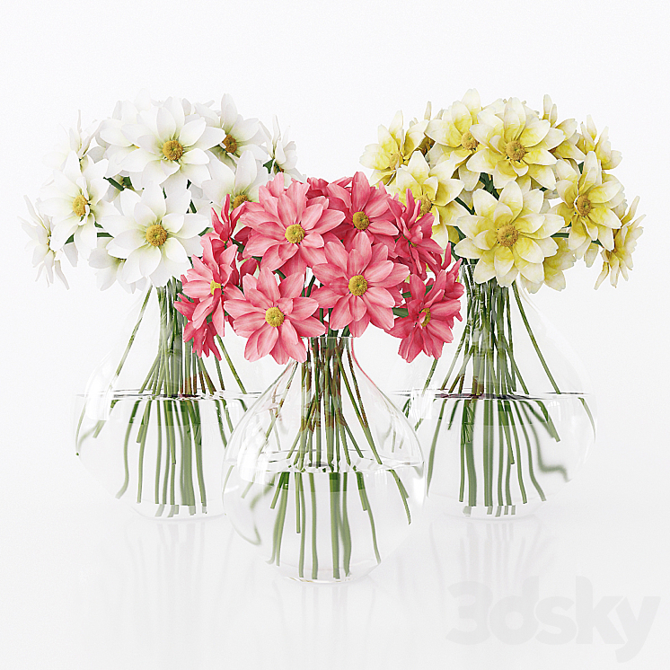 Flowers in a vase 3DS Max - thumbnail 1