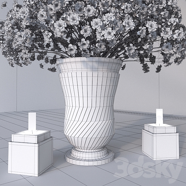 Flowers in a vase 3DSMax File - thumbnail 3