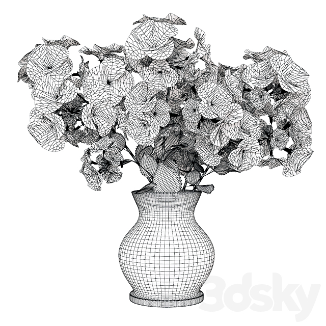 Flowers in a vase 9 3DSMax File - thumbnail 3