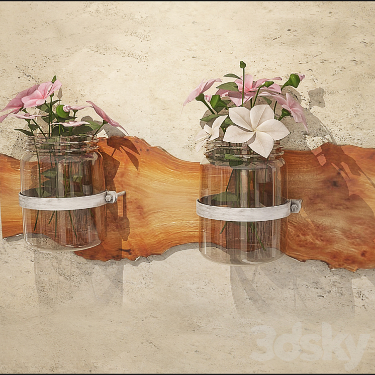 flowers on suspensions 3DS Max - thumbnail 1