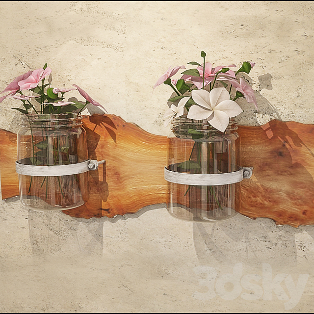 flowers on suspensions 3DSMax File - thumbnail 1