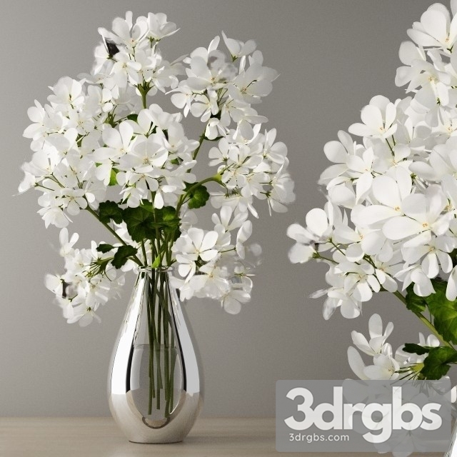 Geranium Bouquet 3dsmax Download - thumbnail 1