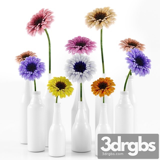 Gerbara Flower 3dsmax Download - thumbnail 1