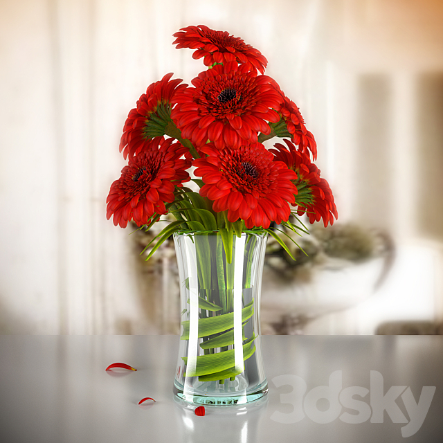 GERBERA 03 3ds Max - thumbnail 1