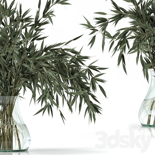 Green Branch in vase – Bouquet 003 3DSMax File - thumbnail 4