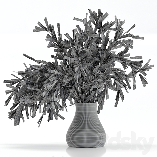 Green Branch in vase – Bouquet 003 3DSMax File - thumbnail 6