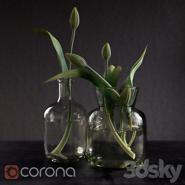 Green_tulips 3DS Max - thumbnail 1