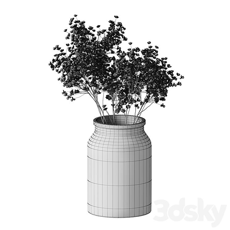 Gypsophila bouquet 3DS Max - thumbnail 2