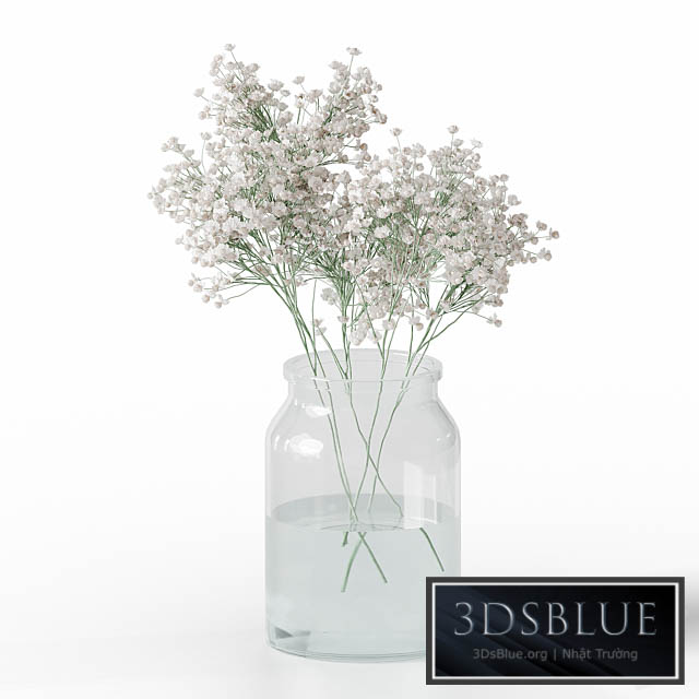 Gypsophila bouquet 3DS Max - thumbnail 3