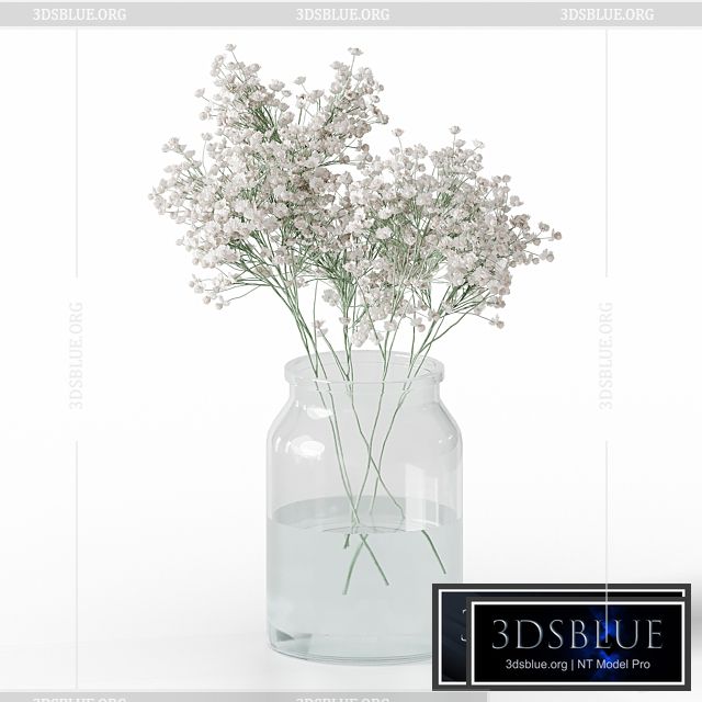 Gypsophila bouquet 3DS Max - thumbnail 3