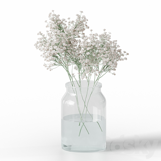 Gypsophila bouquet 3DSMax File - thumbnail 1