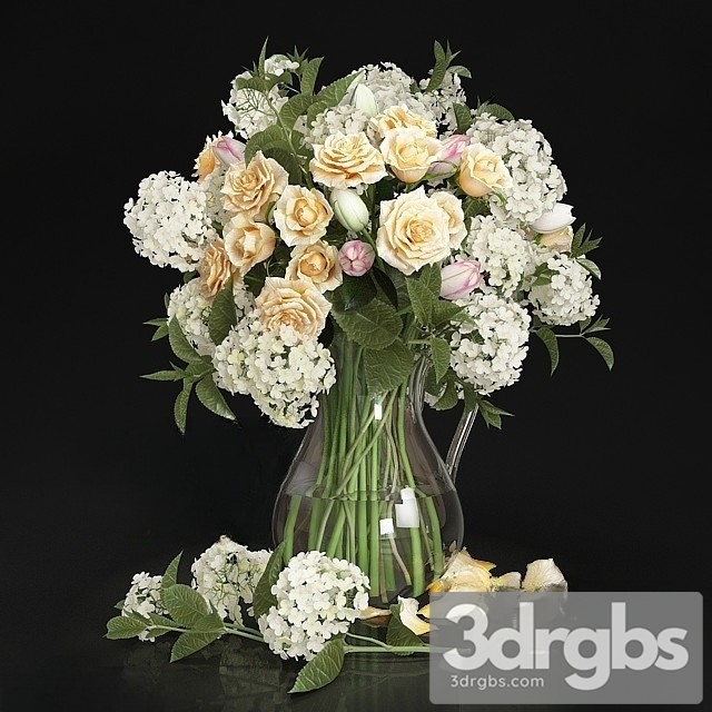 Hydrangea flowers 3dsmax Download - thumbnail 1