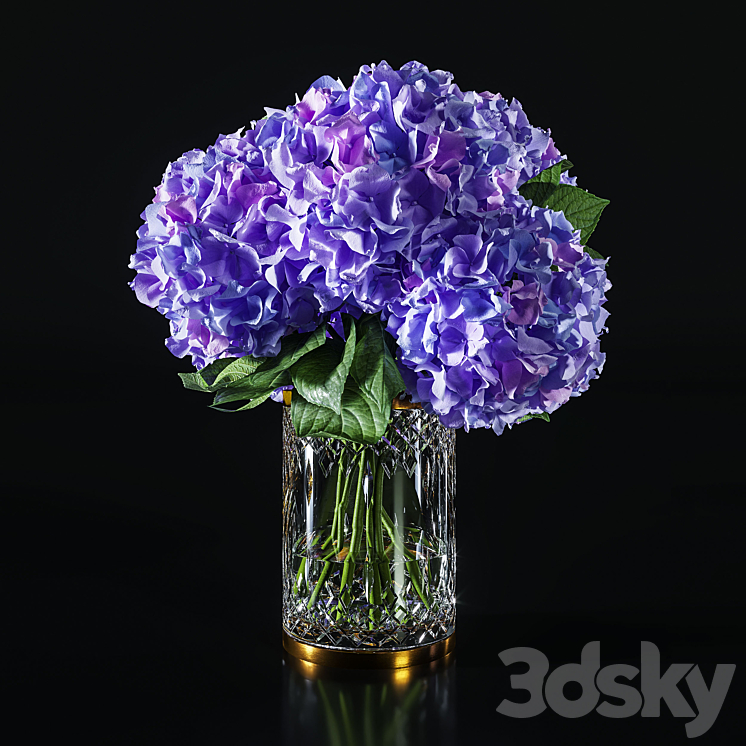 Hydrangea set 002 3DS Max Model - thumbnail 2