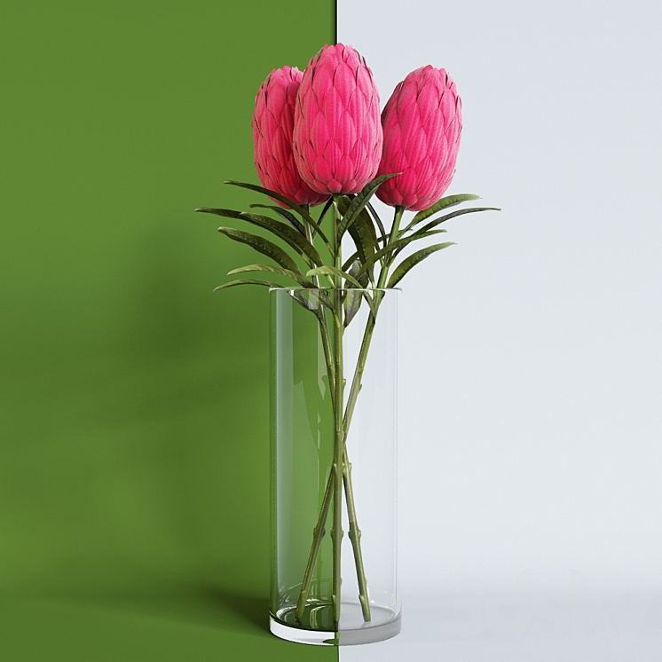 IKEA flower artificial SMIKKA 3DS Max - thumbnail 1