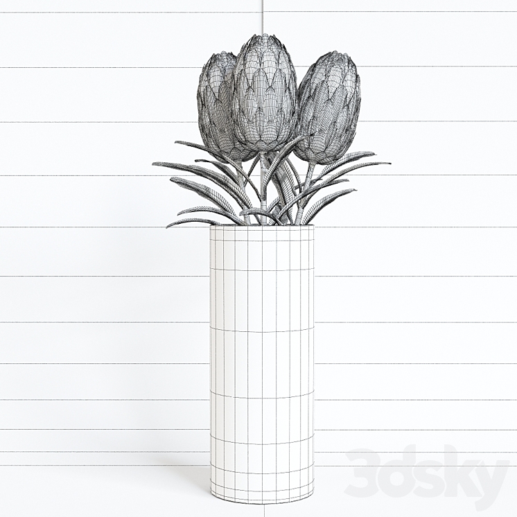 IKEA flower artificial SMIKKA 3DS Max - thumbnail 2