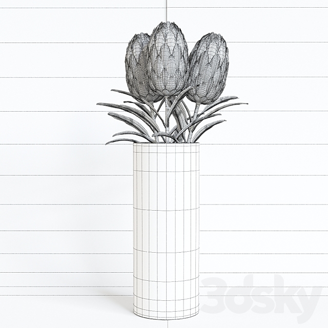 IKEA flower artificial SMIKKA 3DSMax File - thumbnail 2