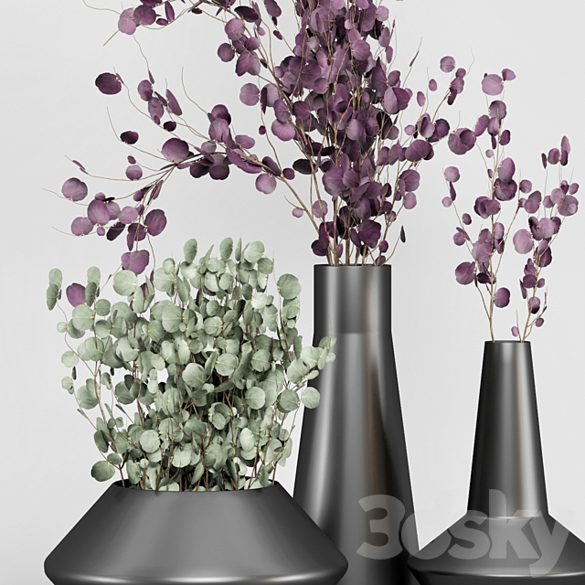 indoor Plant Set 04 – Eucalyptus bouquet 3ds Max - thumbnail 2