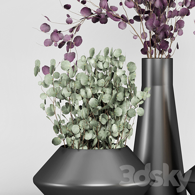 indoor Plant Set 04 – Eucalyptus bouquet 3ds Max - thumbnail 3