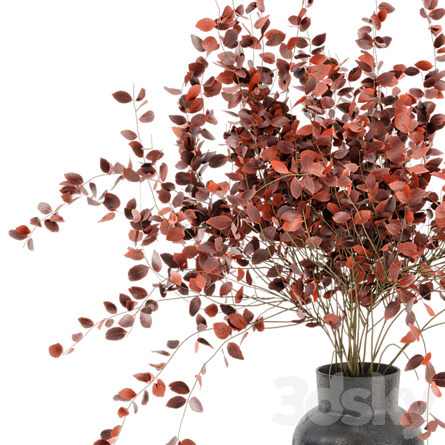 Indoor Plants in rusty Concrete Pots – Set 38 3DSMax File - thumbnail 2