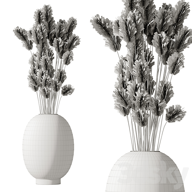 Lagurus bouquet 01 3DS Max Model - thumbnail 6