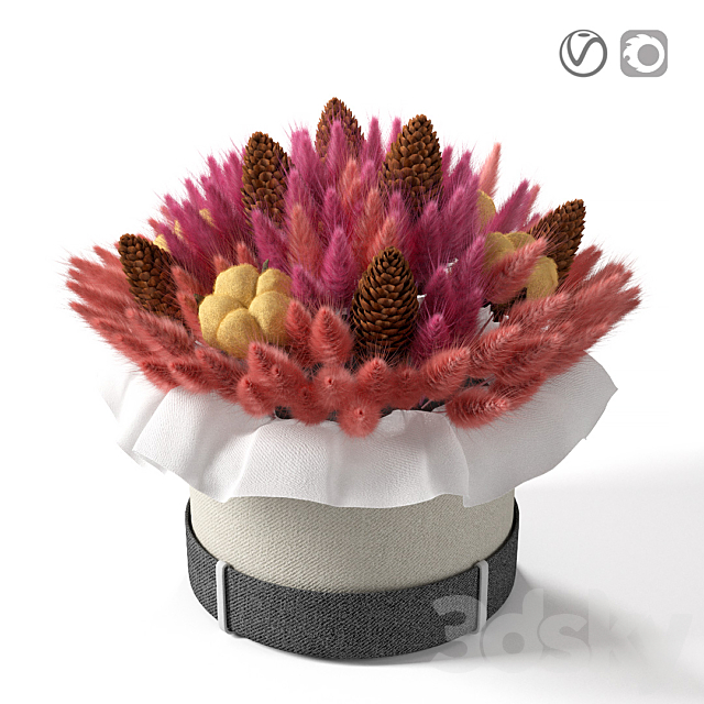 Lagurus bouquet 3DSMax File - thumbnail 1