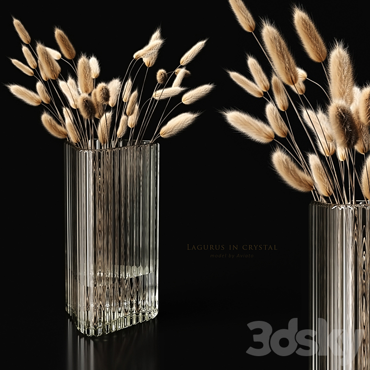 Lagurus in crystal 3DS Max - thumbnail 1