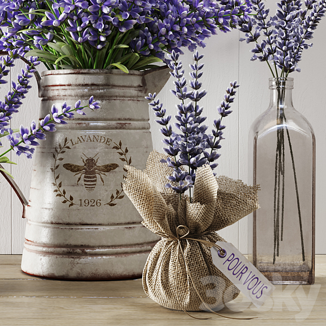 Lavender still life 3DS Max Model - thumbnail 3