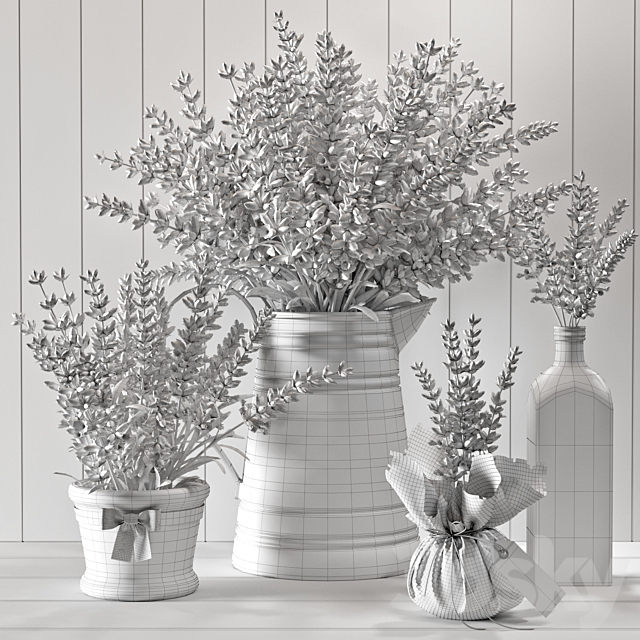 Lavender still life 3DS Max Model - thumbnail 5