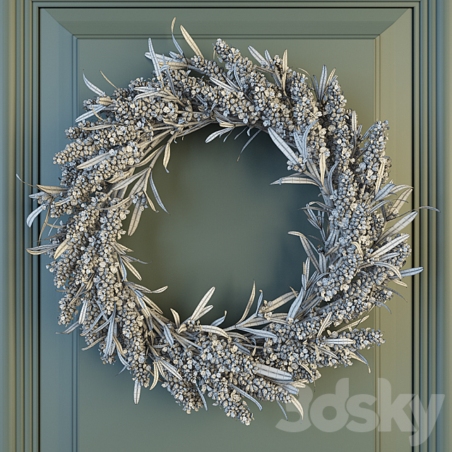 Lavender Wreath 3DSMax File - thumbnail 3