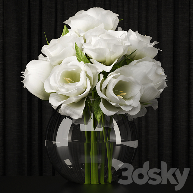 Lisianthus centerpiece 3DSMax File - thumbnail 1