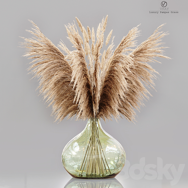 Luxury pampas grass 3ds Max - thumbnail 1