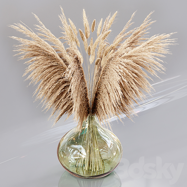 Luxury pampas grass 3ds Max - thumbnail 3