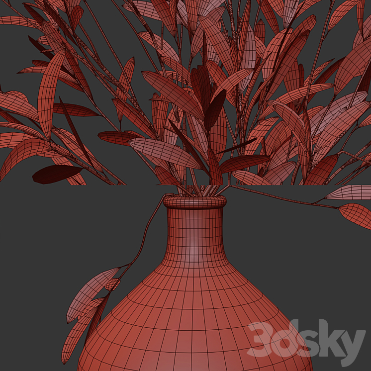 Olive stems 3 3DS Max - thumbnail 2