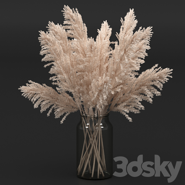 Pampas Bouquet 3ds Max - thumbnail 1