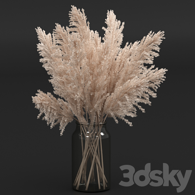 Pampas Bouquet 3ds Max - thumbnail 2