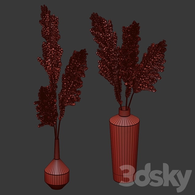 Pampas bouquets 3DSMax File - thumbnail 5