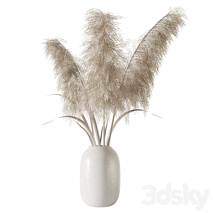 Pampas grass bouquet 3DS Max - thumbnail 2