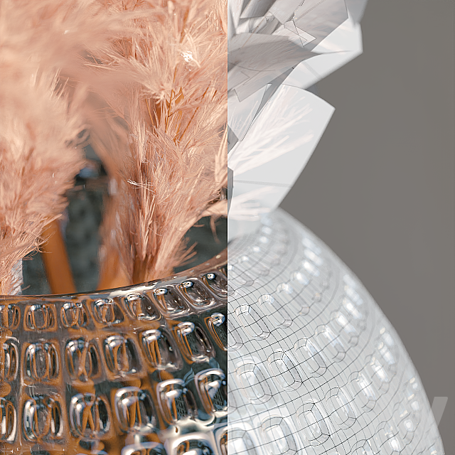 Pampas grass bouquet 3DSMax File - thumbnail 3