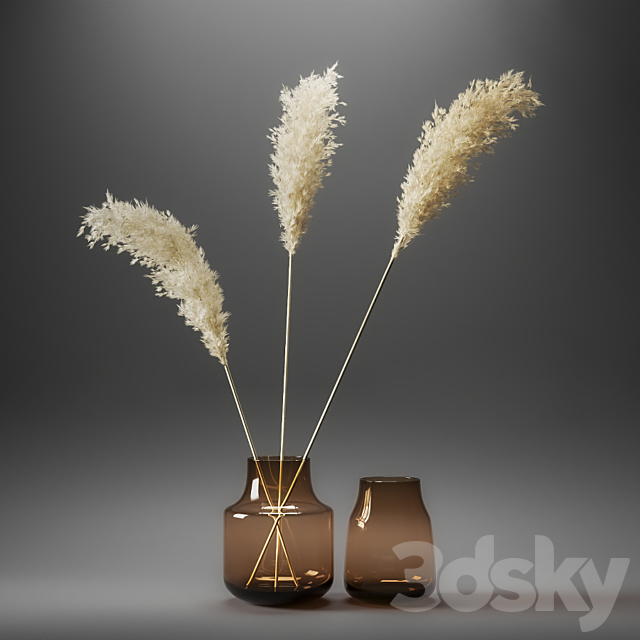 Pampas grass bouquet 3DSMax File - thumbnail 2