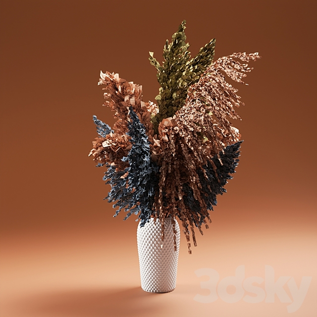 Pampas grass bouquet (Букет пампасной травы) 3DS Max Model - thumbnail 4