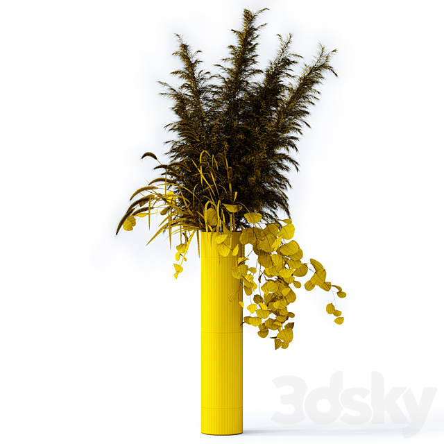 Pennisetum & Pampas grass & Eucalyptus 3DSMax File - thumbnail 3