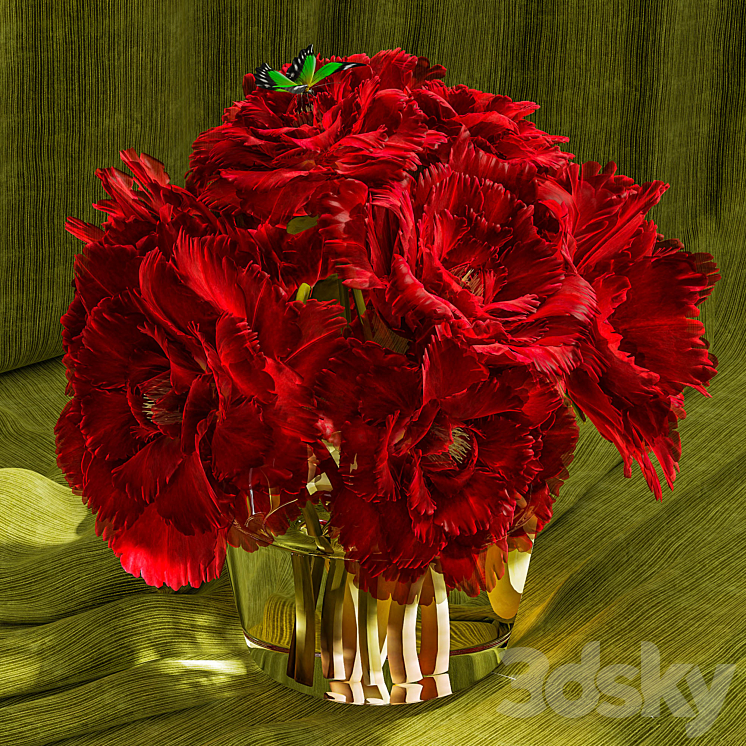 Peonies 3DS Max - thumbnail 2