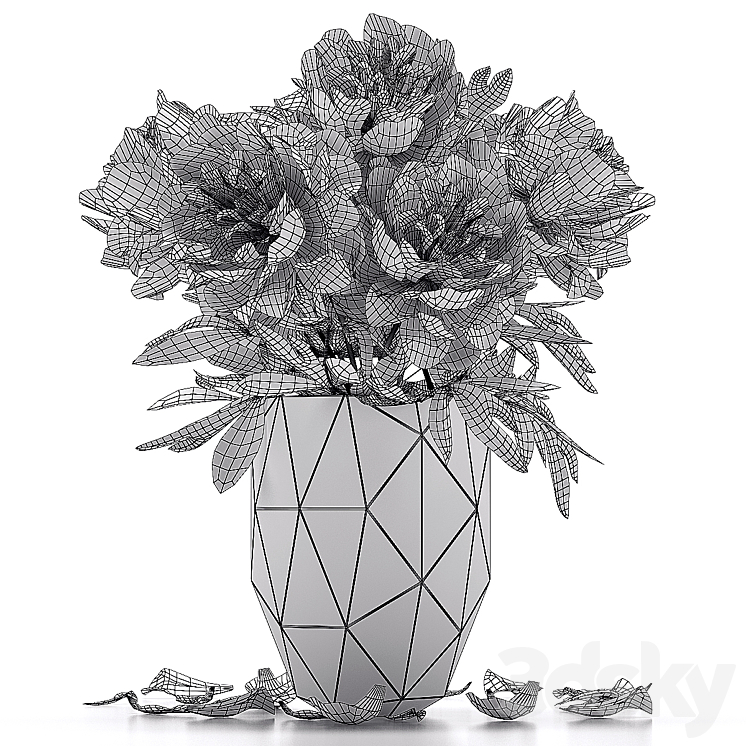 Peonies 3DS Max - thumbnail 2