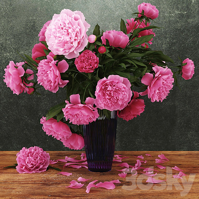 Peonies 3DSMax File - thumbnail 1