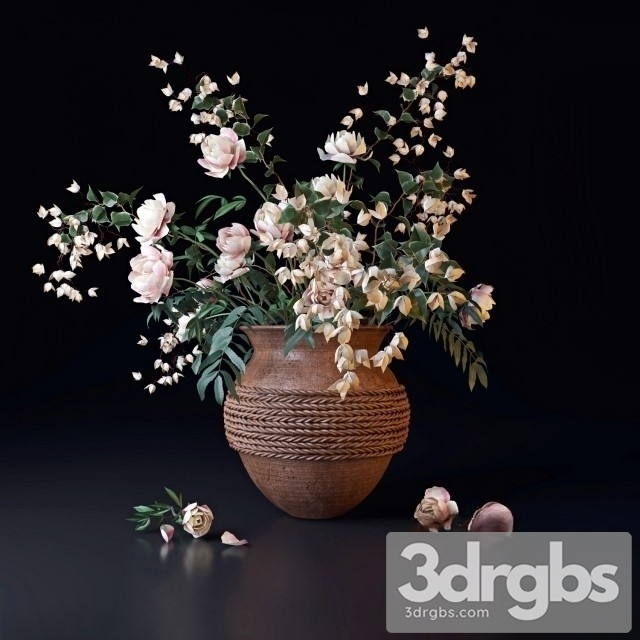 Peonies Bouquet 3dsmax Download - thumbnail 1