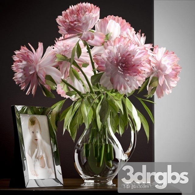 Peony Bouquet 3dsmax Download - thumbnail 1