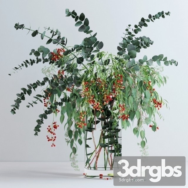 Pepperberries Eucalyptuses 3dsmax Download - thumbnail 1