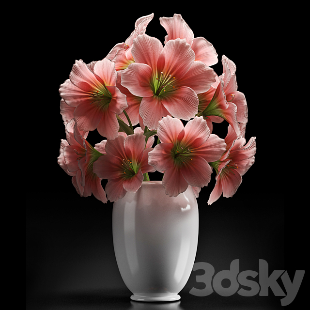 PINK AMARYLLIS 3DSMax File - thumbnail 1