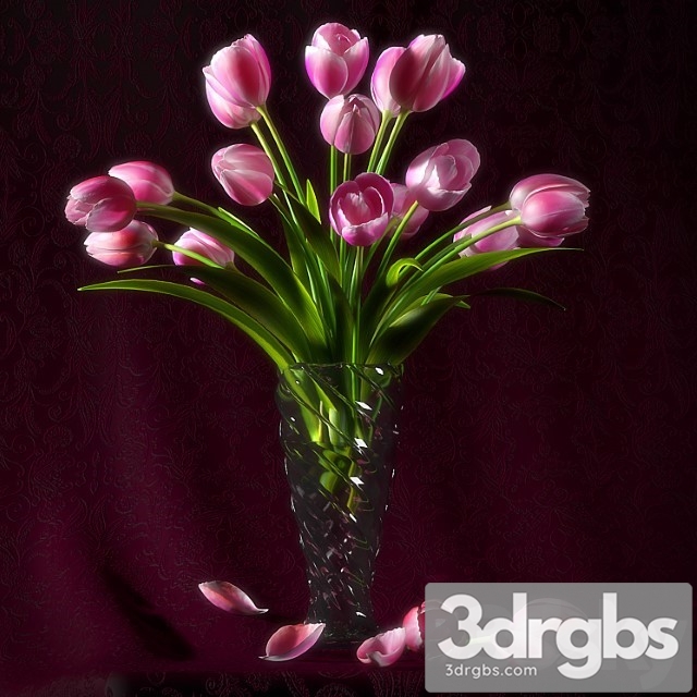 Pink Tulip 3dsmax Download - thumbnail 1