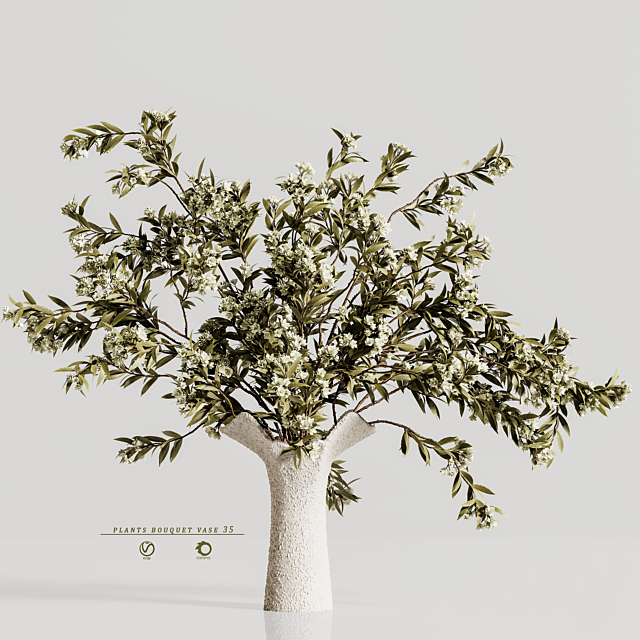 plants bouquet vase 35 3ds Max - thumbnail 1